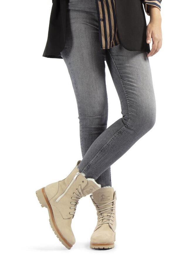 Panama Jack Flat women's boot Beige