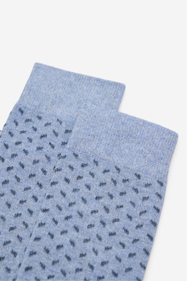Cortefiel Calcet&iacute;n microdibujo Azul