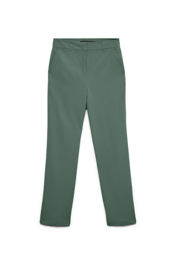 Vero Moda Curve Cal&ccedil;a reta tamanho grande Verde