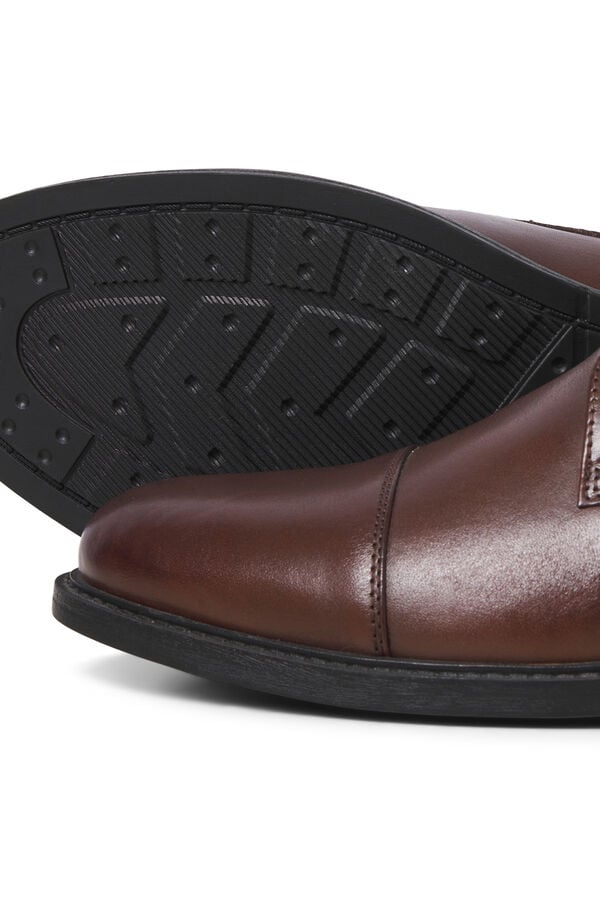 Jack & Jones Zapatos vestir piel Marr&oacute;n oscuro