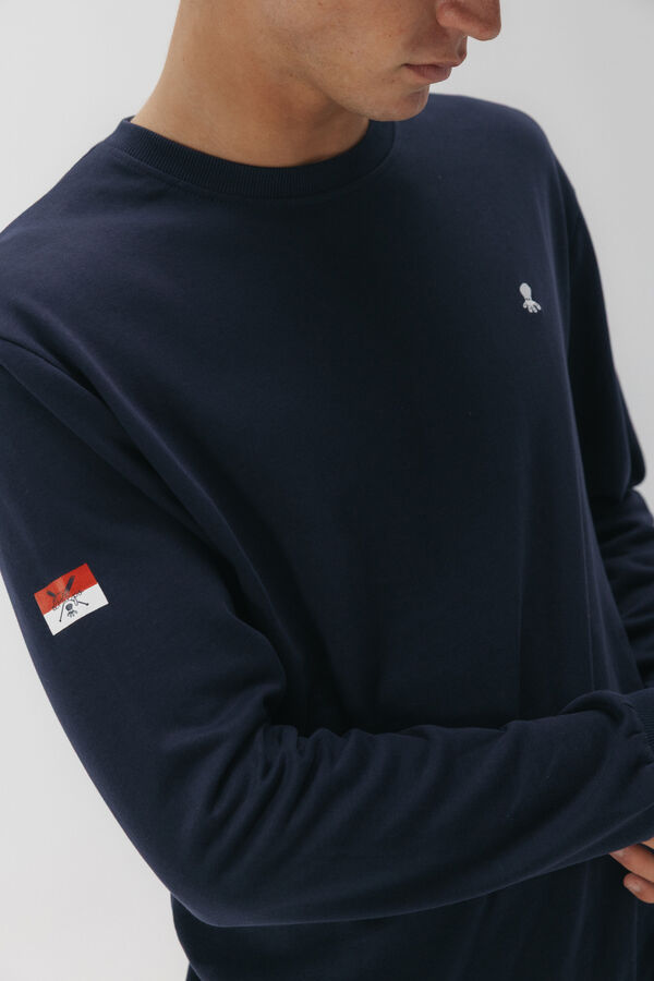 elPulpo Sudadera bordado Heritage Azul marino