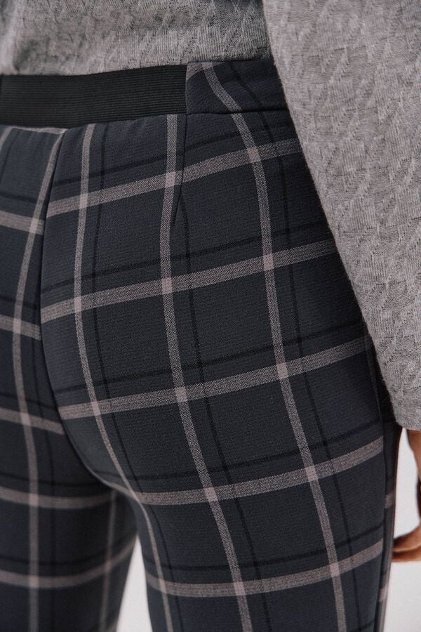 Cortefiel Comfort stretch pants Printed grey