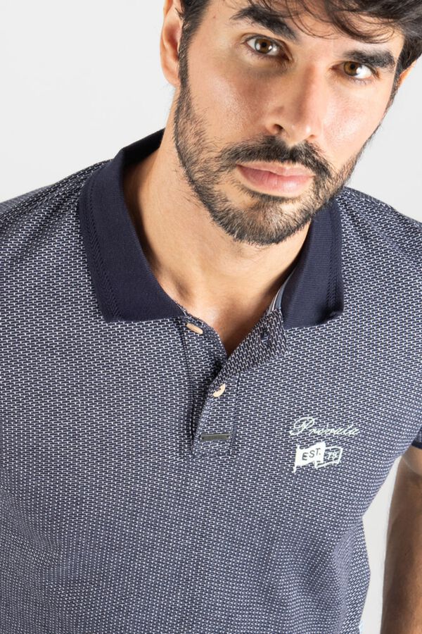 Privata Polo manga corta Estampado gris