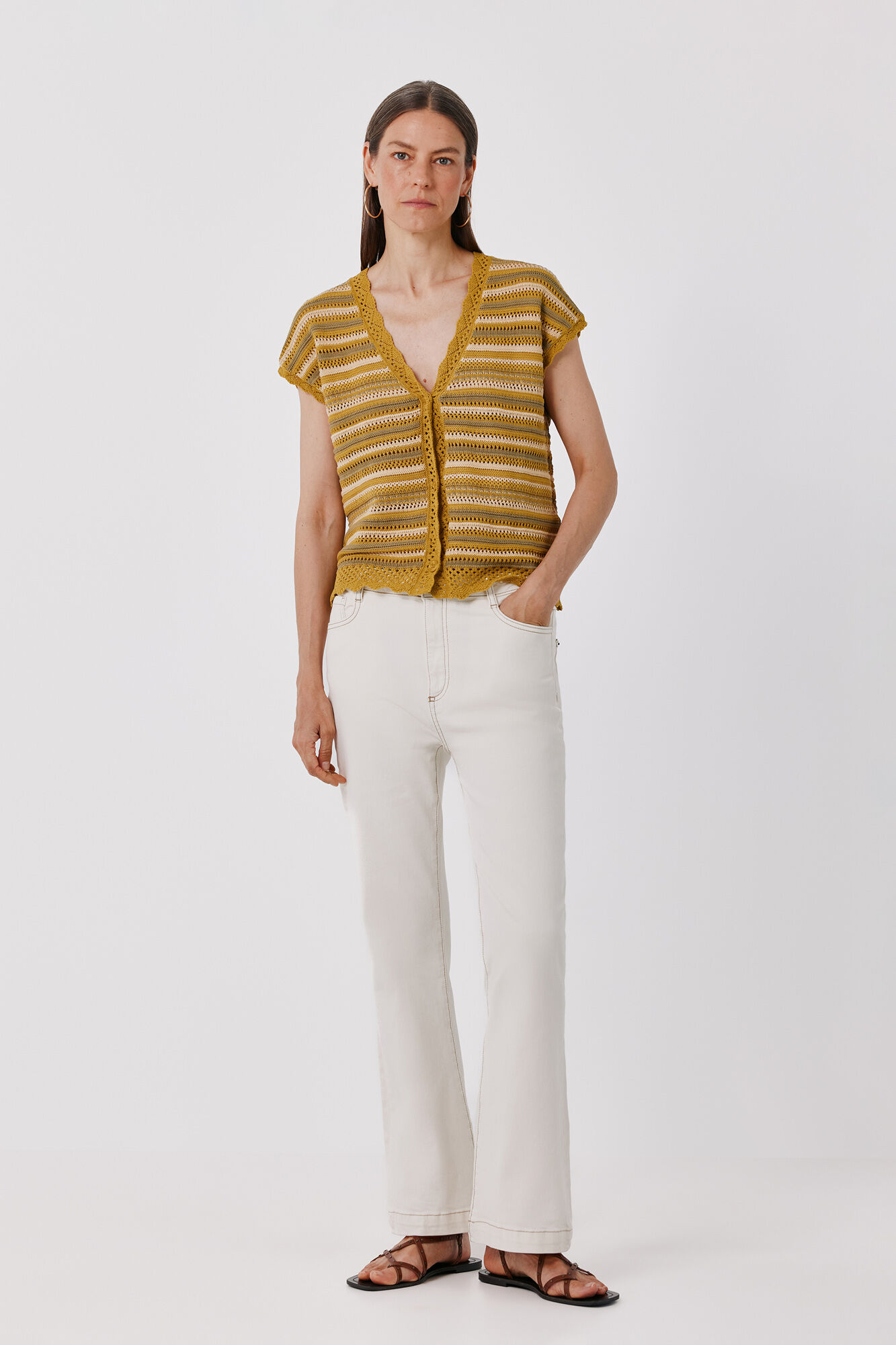Cortefiel Multicoloured knit jacket