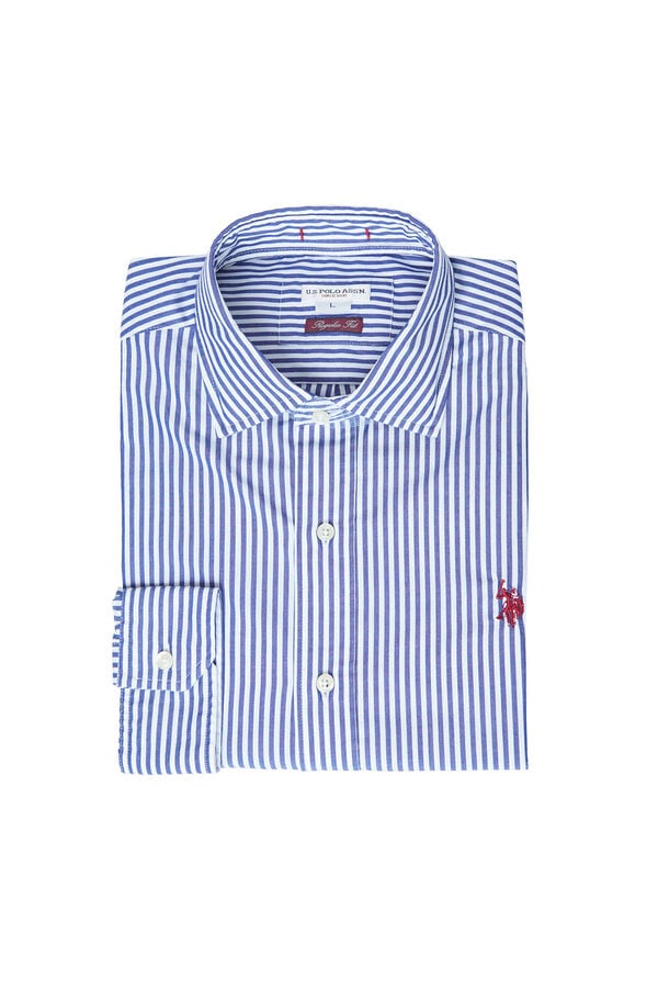 Us Polo Camisa riscas Ivor Azul
