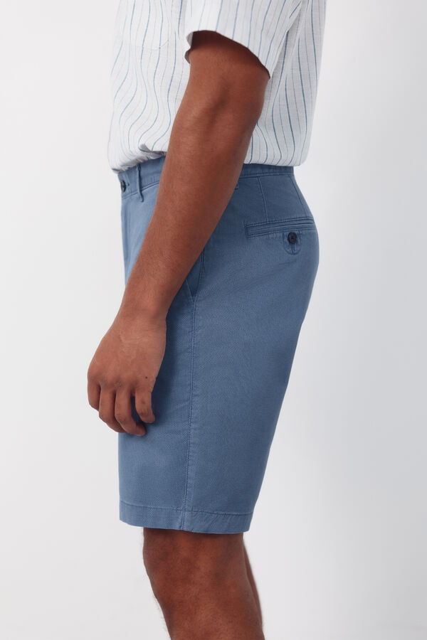 Cortefiel Bermuda chinos regular print Blue
