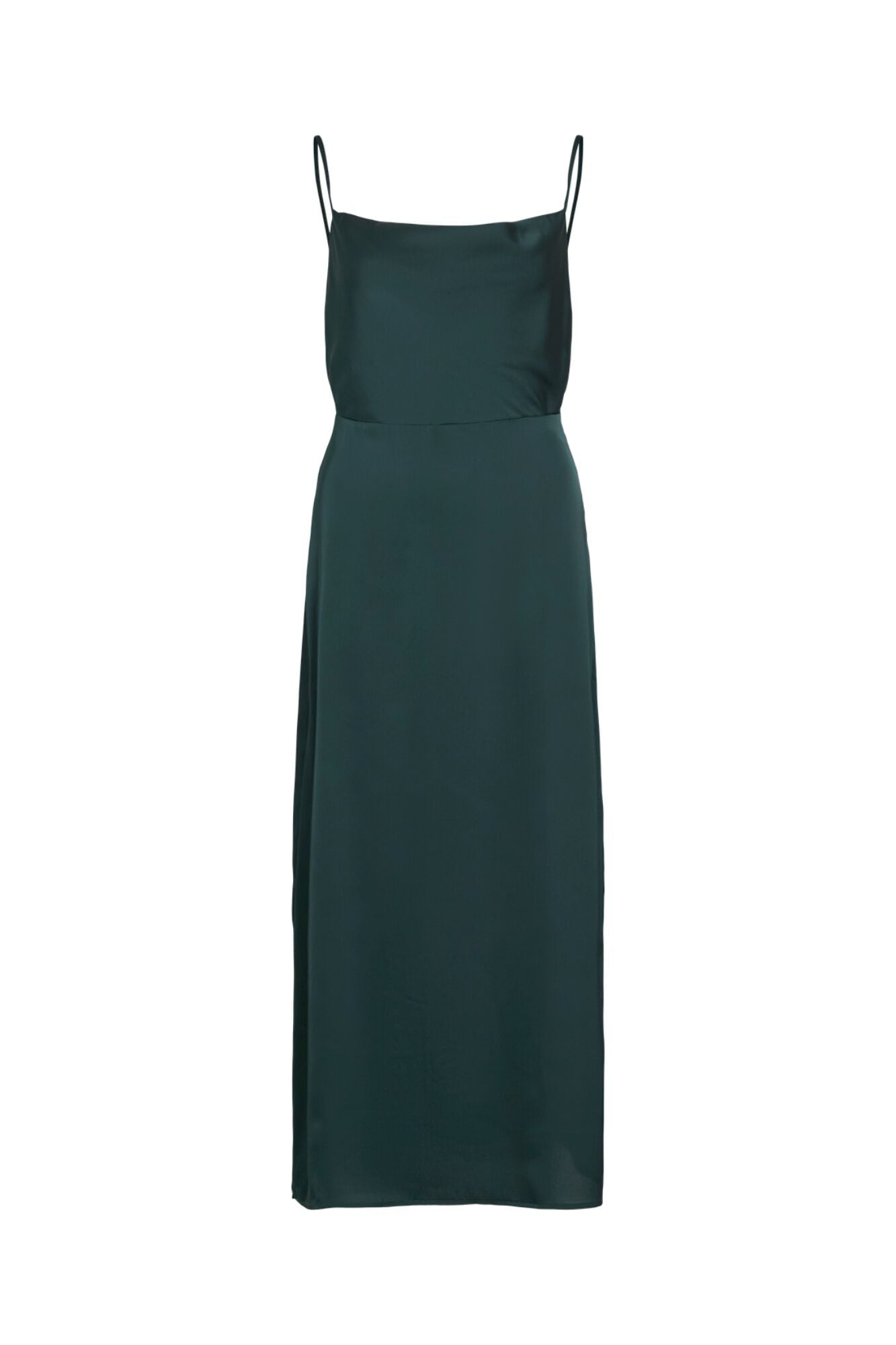 Vila Vestido midi acetinado de festa