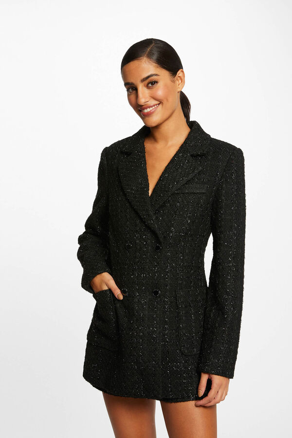 Morgan Faux fur bolero Black