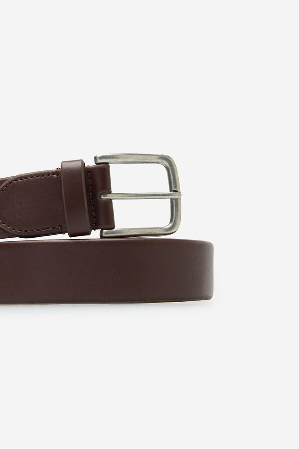 Cortefiel Elastic dress belt Dark brown
