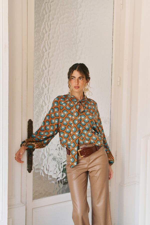 Jaase Blusa fluida Bianca Multicolorido