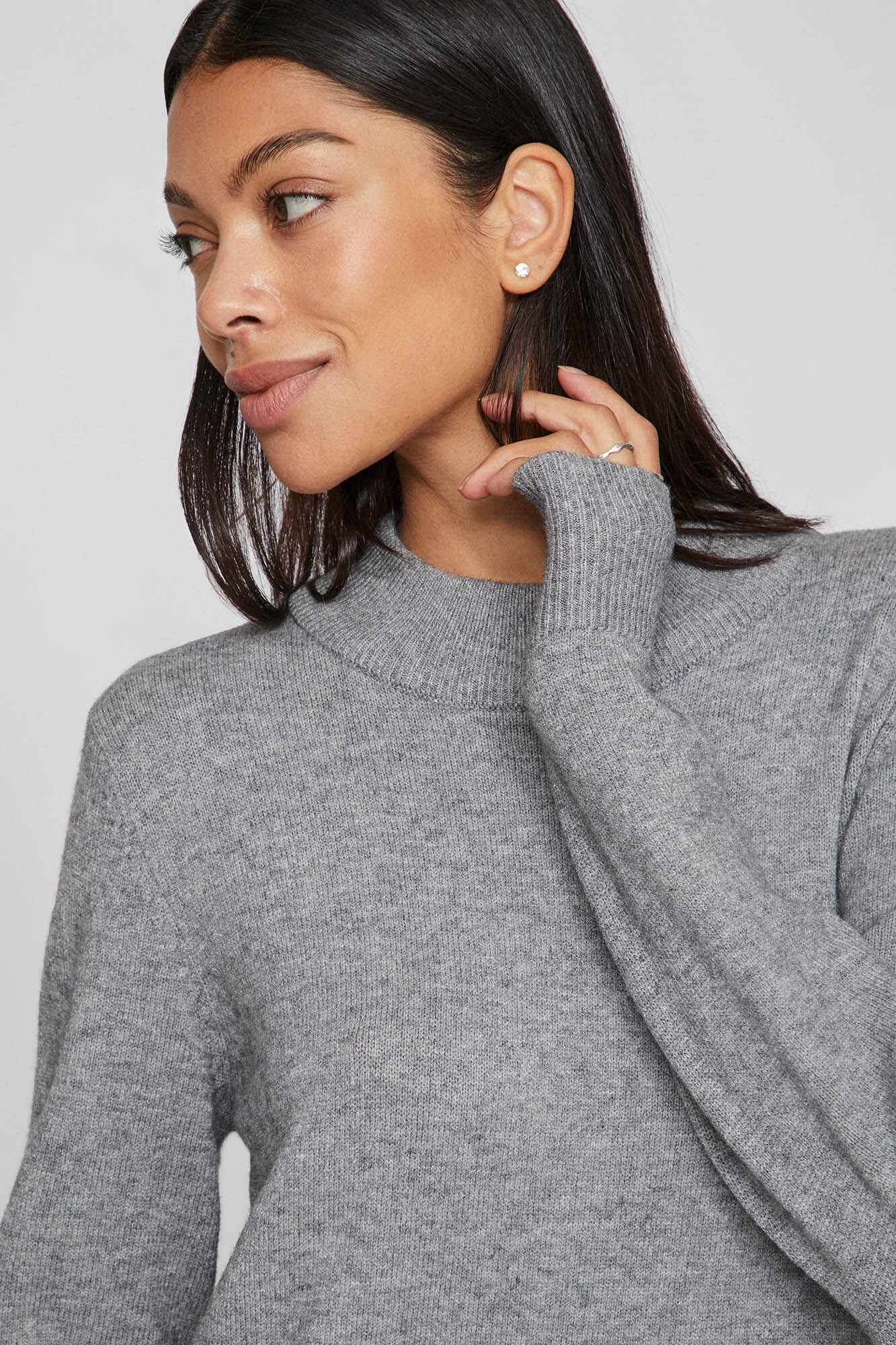 Vila Vestido de malha com viscose