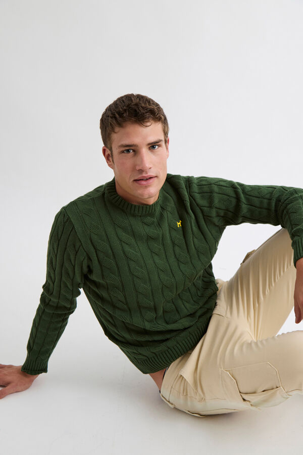 Williot Camisola trançado Verde