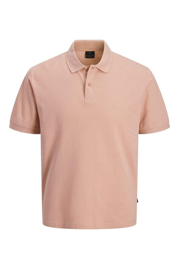 Jack & Jones Cotton short sleeve polo shirt Pink
