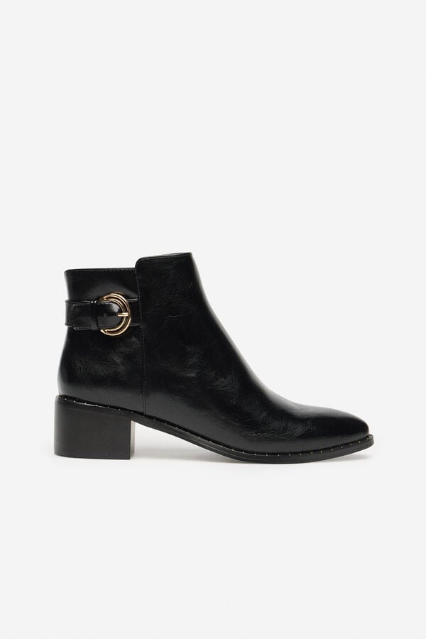 Cortefiel Low ankle boot Black