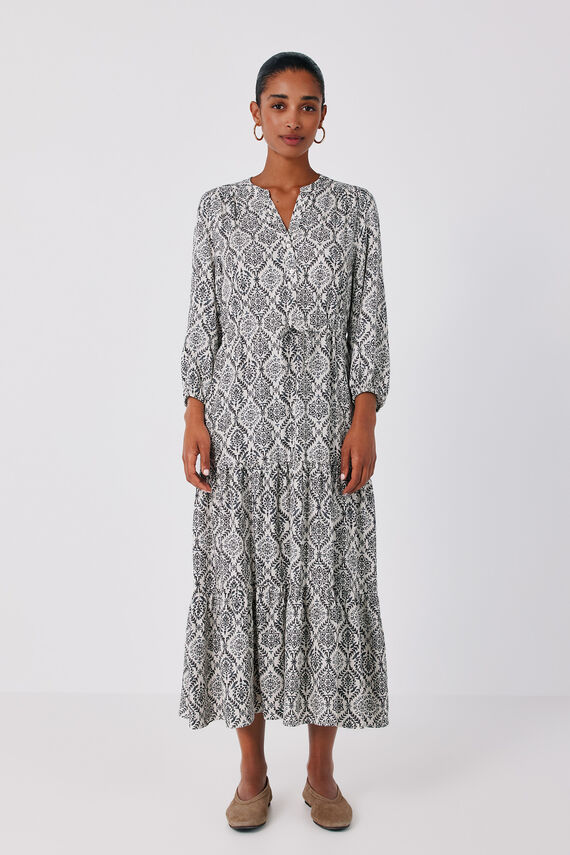 Vestido estampado vuelo