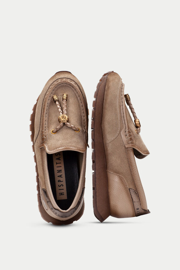 Hispanitas Mocassim desportivo oregon Castanho