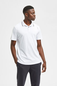 Cortefiel Coolmax® regular fit polo shirt White