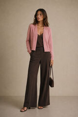 Vila Basic knit cardigan Purple