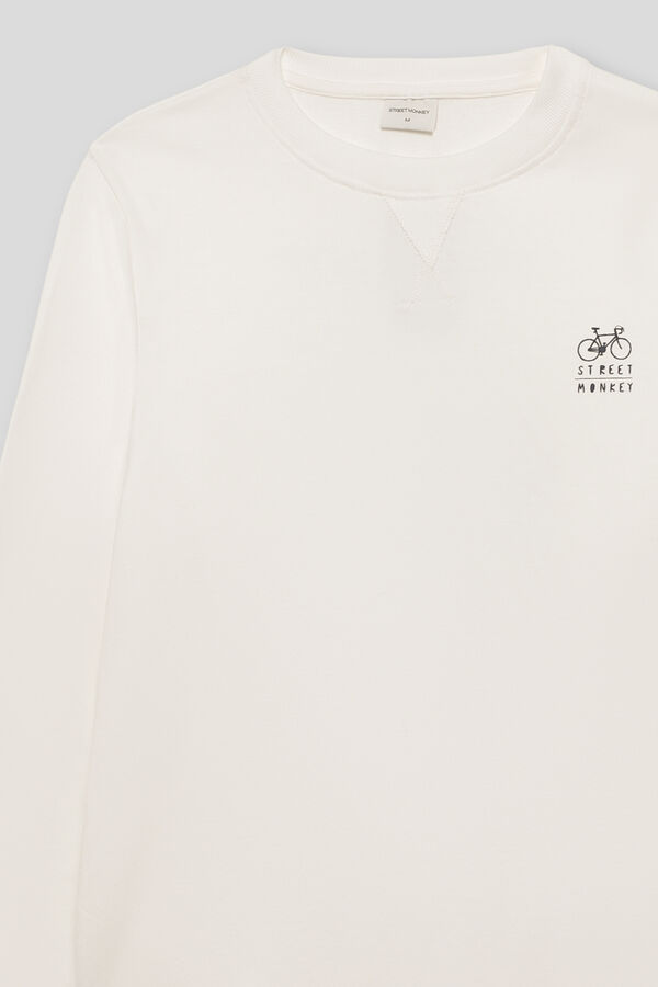 Street Monkey Sweatshirt da moda  Ecru