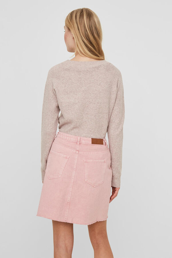 Cortefiel Basic knitted jumper Pink