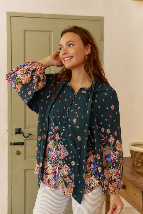 Jaase Blusa estampado Imogen Estella  Azul