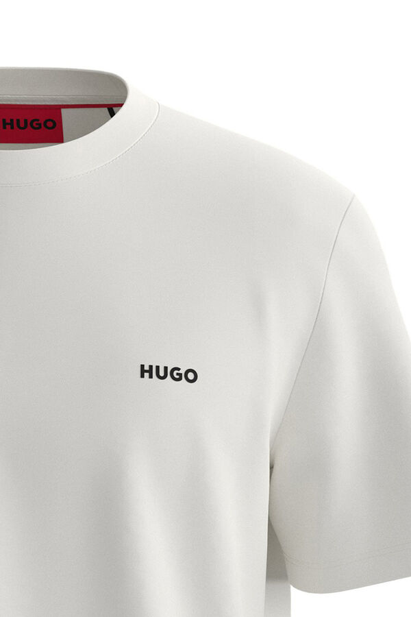 HUGO T-shirt de manga curta Tostado