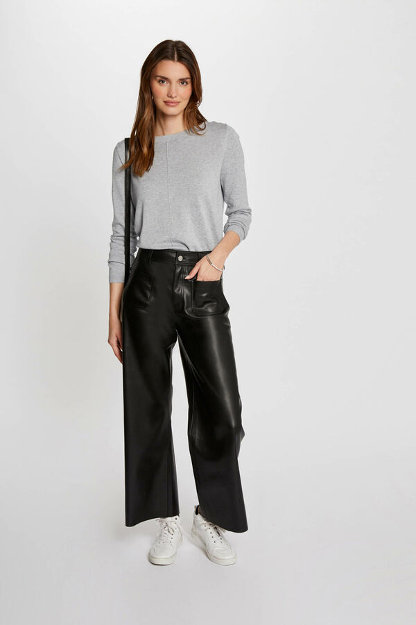 Morgan Calça de couro sintético Preto