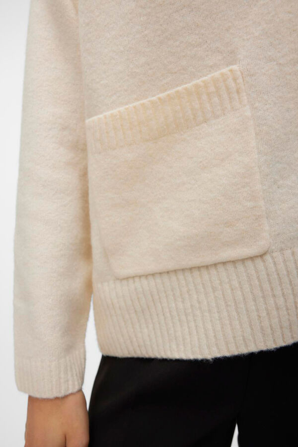 Vero Moda Cárdigan con bolsillos Beige