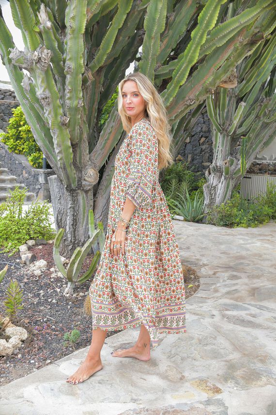 Vestido midi Boheme