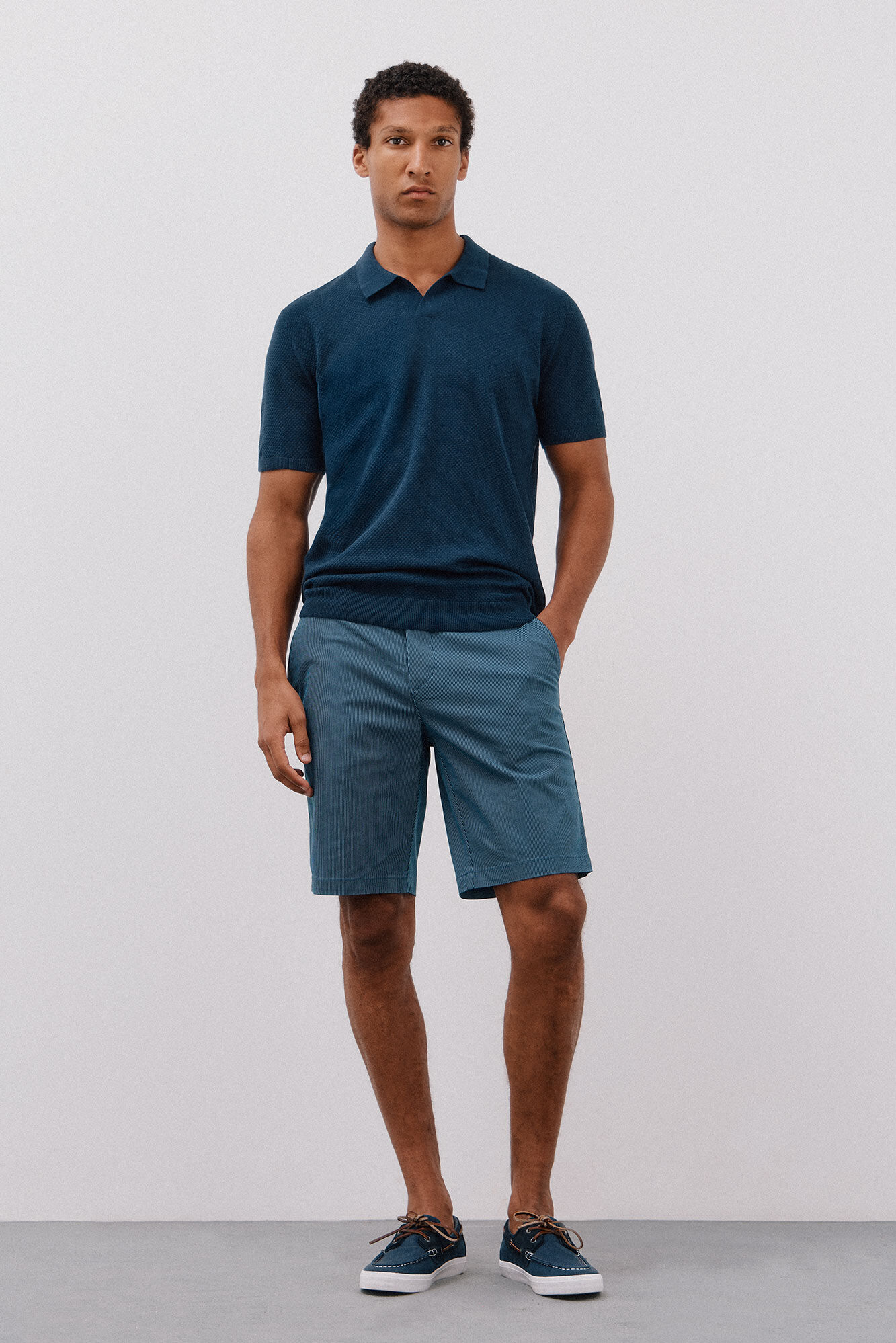 Cortefiel Printed chino bermuda shorts