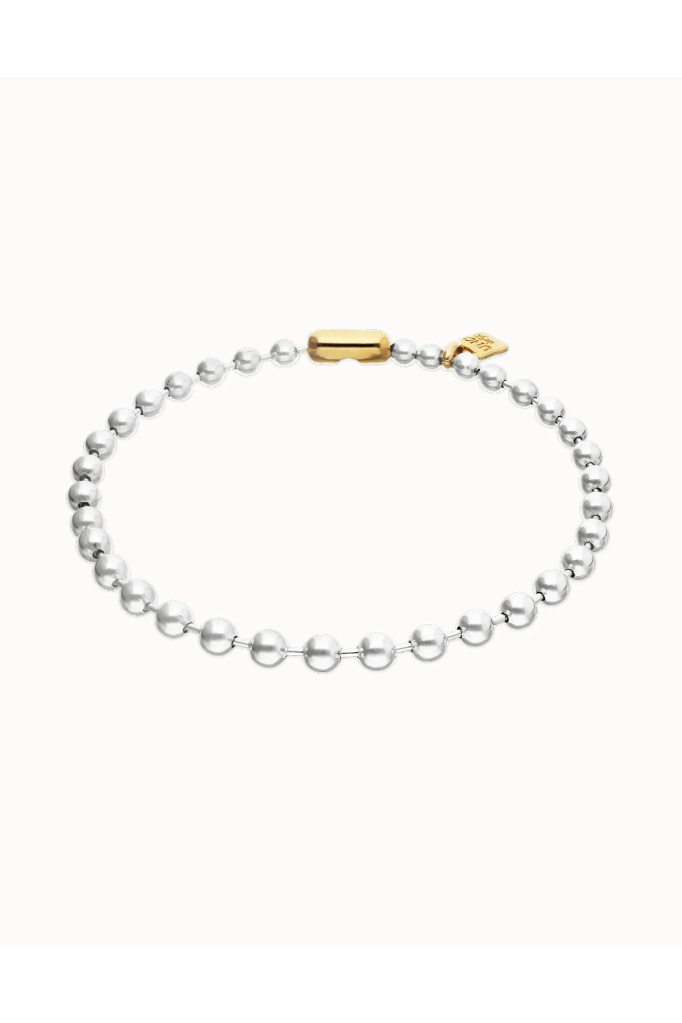 UNOde50 Collar esfera ba&ntilde;o plata y oro
