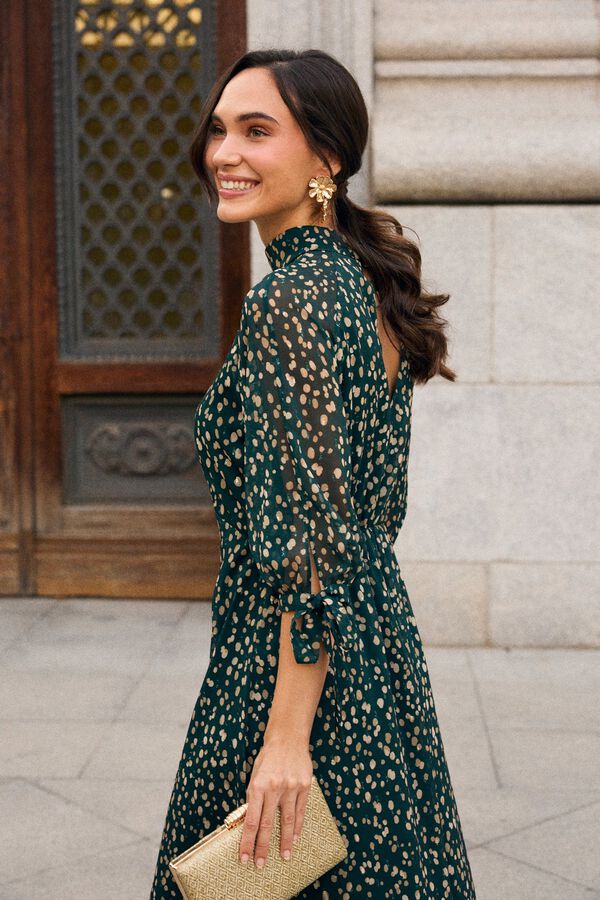 Pol&iacute;n Et Moi Verona long dress Green