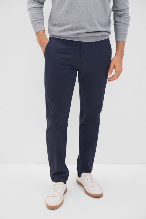 Cortefiel Slim fit chinos Navy