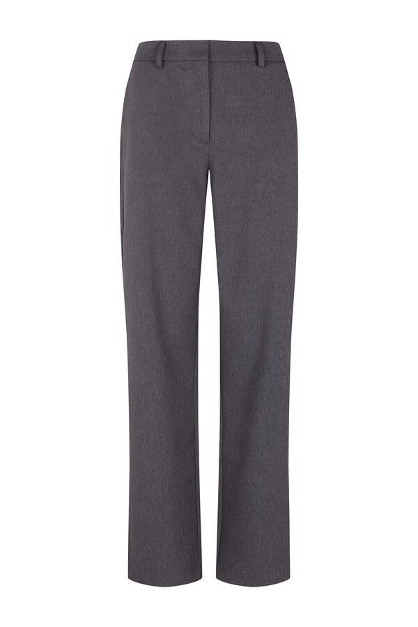 Cortefiel Women's tailored trousers Dark grey