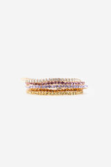 Cortefiel Pacote de pulseiras de strass Multicolorido