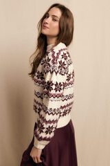 Slowlove Fair Isle jumper Ivory