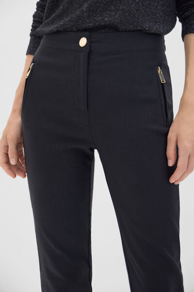 Cortefiel Pantalón skinny Negro