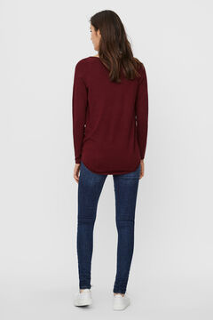 Cortefiel Boat neck jumper Red
