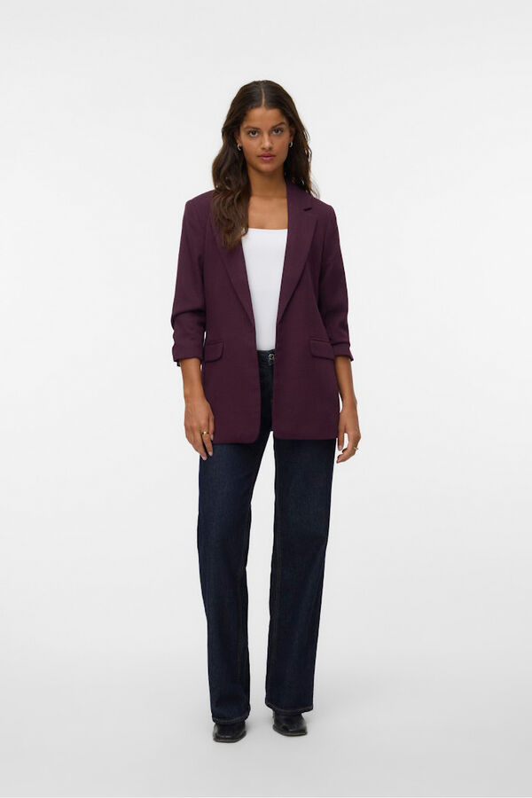 Vero Moda Blazer com manga 3/4 Roxo