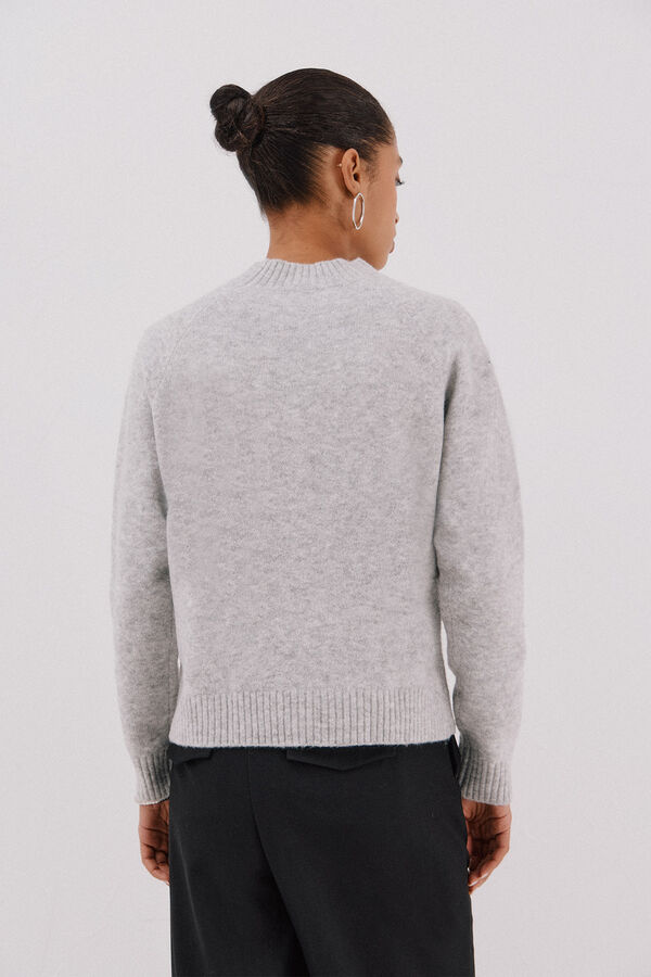 Cortefiel Jersey delantero lentejuelas. Grey