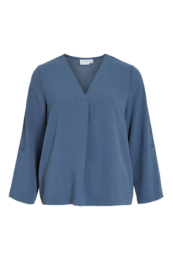 Vila blusa manga 3/4 Azul