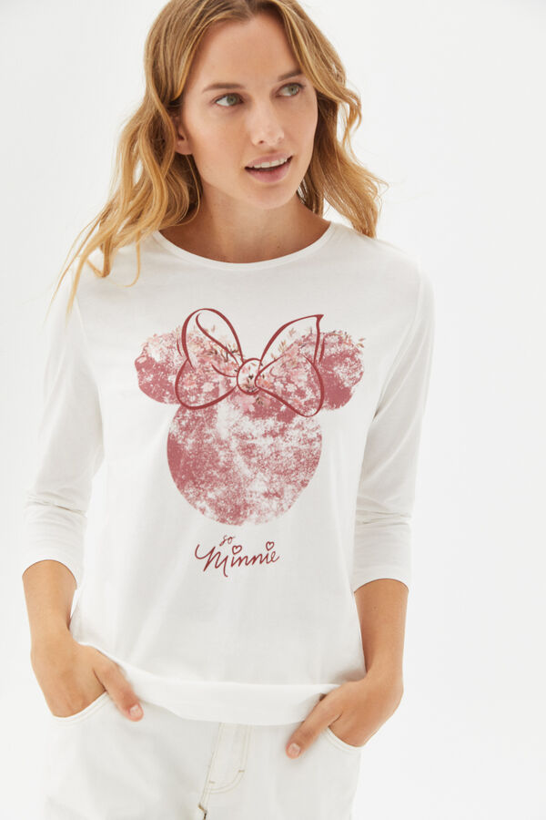 Cortefiel Disney Minnie Mouse T-shirt White