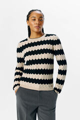 Object Sweater malha rendilhada Impressão