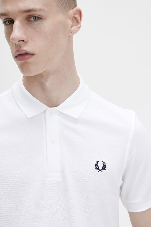 Cortefiel Fred Perry polo shirt White