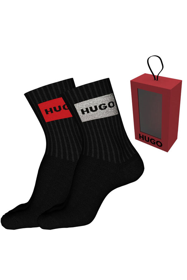 HUGO Pacote com 2 pares de meias Cinzento
