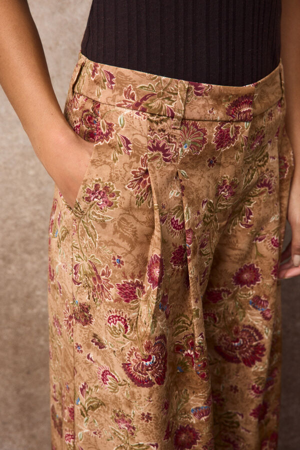Slowlove Printed dart trousers Multicolour