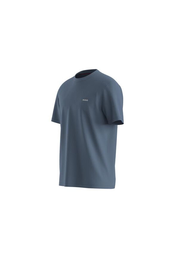 HUGO T-shirt de manga curta Azul