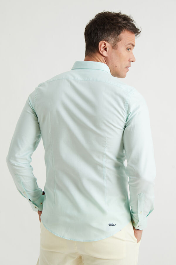 Williot Camisa Oxford Slim Fit Verde