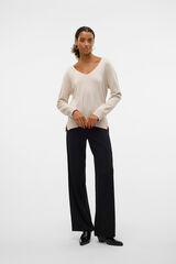 Vero Moda Camisola gola em bico Tostado