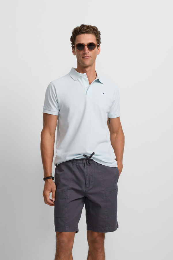 Silbon Polo cl&aacute;sico liso Azul